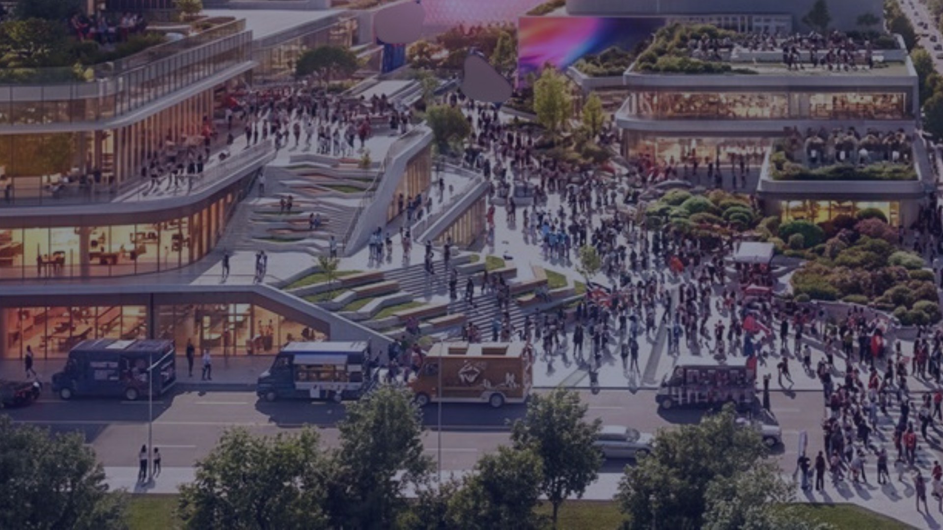 Arena plaza activated year-round — sports and entertainment real estate