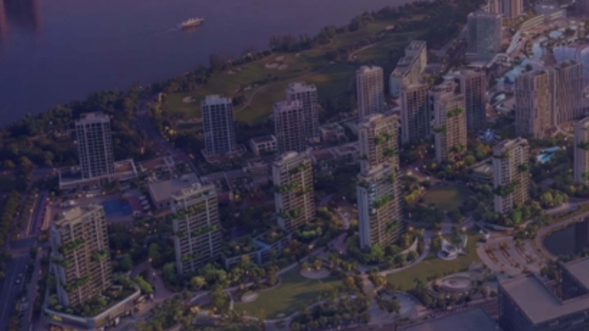 Waterfront entertainment district rendering — Asia